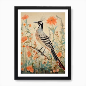 Roadrunner 2 Detailed Bird Painting Art Print