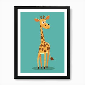 Cartoon Giraffe 1 Art Print