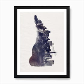 Fox From The City Art Print