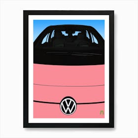 Pink Volkswagen 20210922 28rt1ppub Art Print