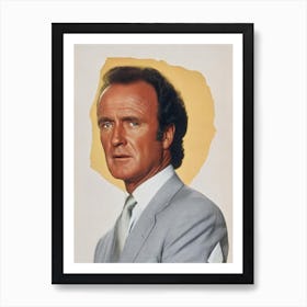 James Caan Retro Collage Movies Art Print