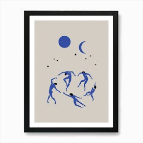 Blue Dancers Art Print