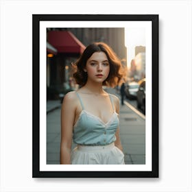 Model Portrait Of A Young Woman ~ Reimagined Art Print