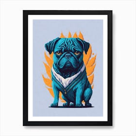 Pug Dog Art Print