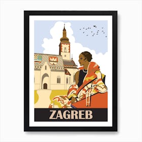 Zagreb, the Capitol City of Croatia Art Print