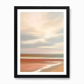 Cromer Beach, Norfolk Neutral 1 Art Print