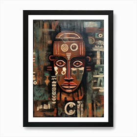 Bemba Brilliance - African Masks Series Art Print