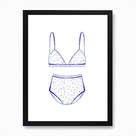 Premium Vector  Underwear apparel clothesline accessory bikini concept  graphic design illustration