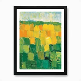 Yellow Squares Art Print