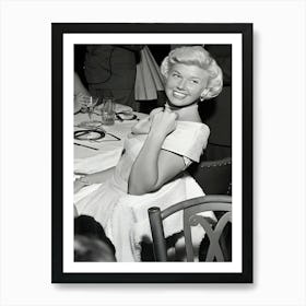 Doris Day Dining Art Print