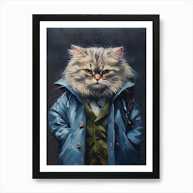 Gangster Cat Ragamuffin 2 Art Print