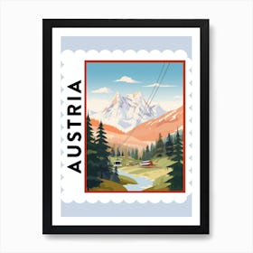 Austria 1 Travel Stamp Poster Art Print