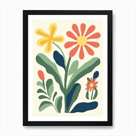 Flowers In The Garden Art Print