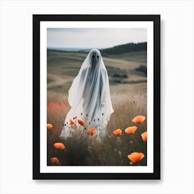 Ghost In The Poppy Fields Painting (29) Art Print
