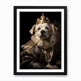 King Dog Art Print