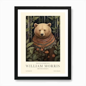 William Morris London Exhibition Poster Bear Art Print