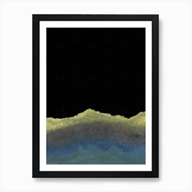 Earth At Night Art Print