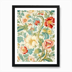 Floral Wallpaper 170 Art Print