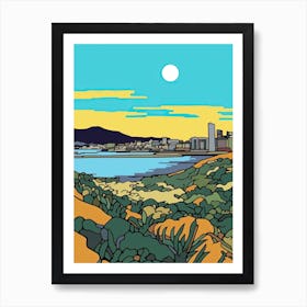 Minimal Design Style Of Cape Town, South Africa 1 Art Print