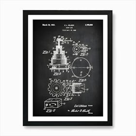 Tool Decor Screw Jack Poster Screw Jack Decor Screw Jack Art Patent Art Art Decor Patent Screw Jack Blueprint Ht6301 Art Print