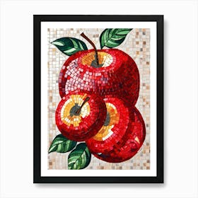 Red Apples Mosaic Poster