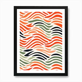 Abstract Wave Pattern Art Print