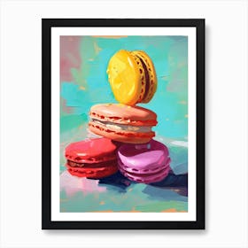 Macaroons Oil Painting 1 Art Print