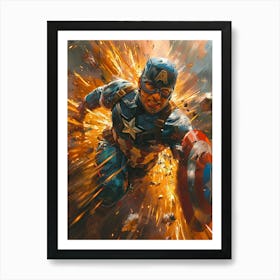 Captain America 25 Art Print