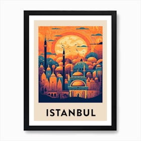 Istanbul 4 Vintage Travel Poster Art Print