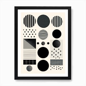 Black And White Abstract Painting Art Print