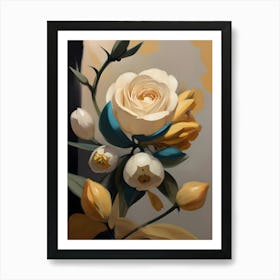 Roses In A Vase 8 Art Print