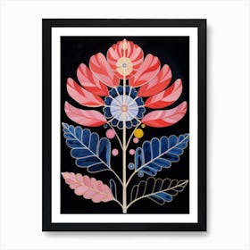 Cineraria 4 Hilma Af Klint Inspired Flower Illustration Art Print