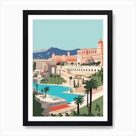 Monaco 1 Travel Illustration Art Print