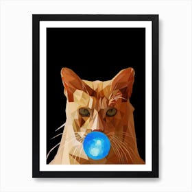 Polygonal Cat Art Print