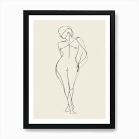 Woman'S Body Drawing 1 Art Print