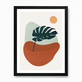 Floral and tropical botanical 3 Art Print