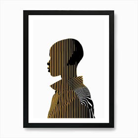 Silhouette Of A Man 4 Art Print