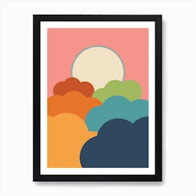 Sun And Clouds Art Print