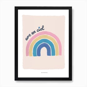 Rainbow In Pastel Art Print