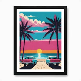 California Sunset Art Print