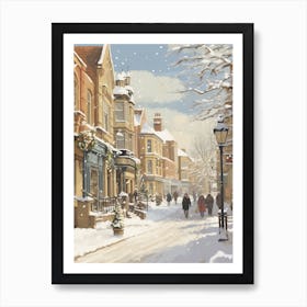 Vintage Winter Illustration York United Kingdom 1 Art Print