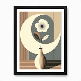 Flower In A Vase In Boho Art 4 Art Print