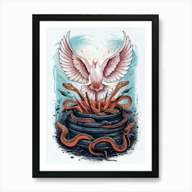 Dove Of Doom Art Print