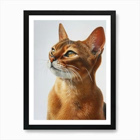 Abyssinian Cat Painting 3 Art Print