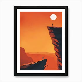 Sunset On The Cliffs Art Print