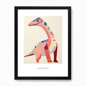 Nursery Dinosaur Art Oviraptor 1 Poster Art Print