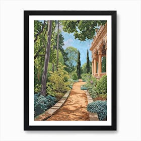 Hampton Court Palace Gardens London Parks Garden 4 Painting Art Print