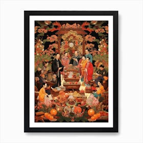 Chinese Ancestor Worship Illustration 12 Art Print