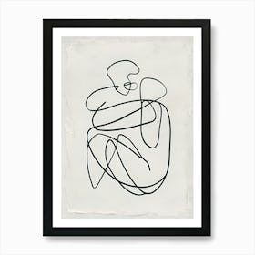 Drawing Of A Woman Art Print