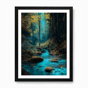 River In The Forest 2 Art Print